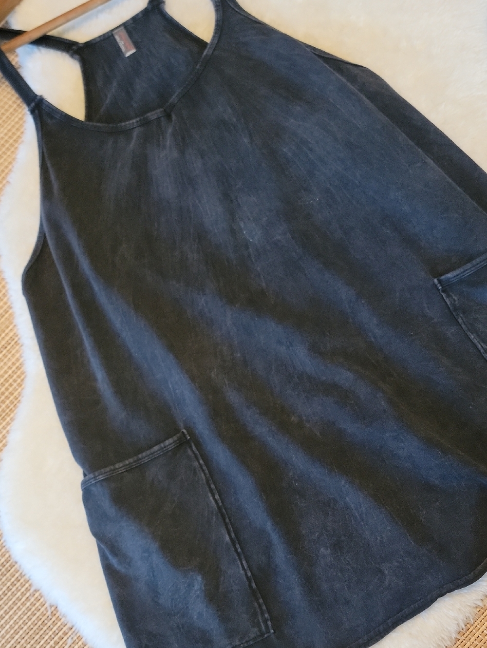 Free People Movement Black Hot Shot Mini Tank Dress, Inner Onesie - Picture 2 of 7